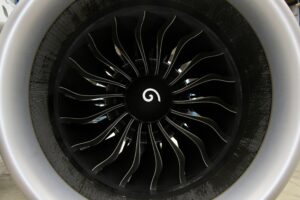 The CFM International LEAP-1A engine powering the Brussels Airlines Airbus A320neo.